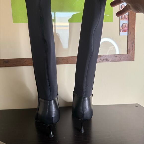 Kenneth Cole Blossom 50 Leather Knee High Kitten Heel Stretch Boots Womens 7.5 - Picture 3 of 11